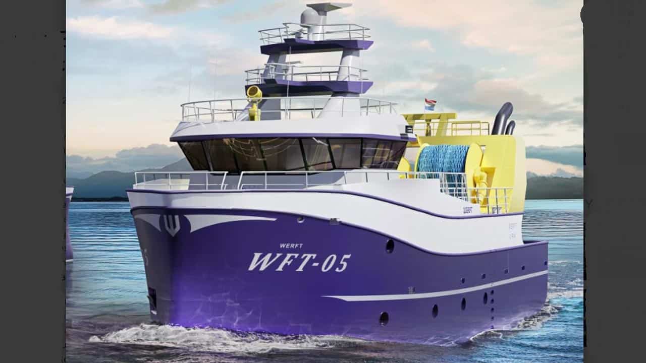 Nybygning på værftet Werft i Urk Holland