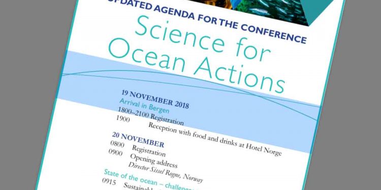 Internationale Hav-eksperter mødes i Bergen   Foto: Agenda for »Science for Ocean Actions« i Bergen - HI.no