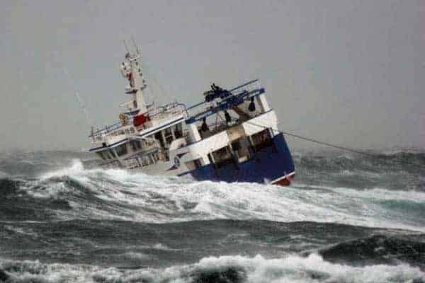 Read more about the article På trods af storm valgte en del fartøjer at blive på havet