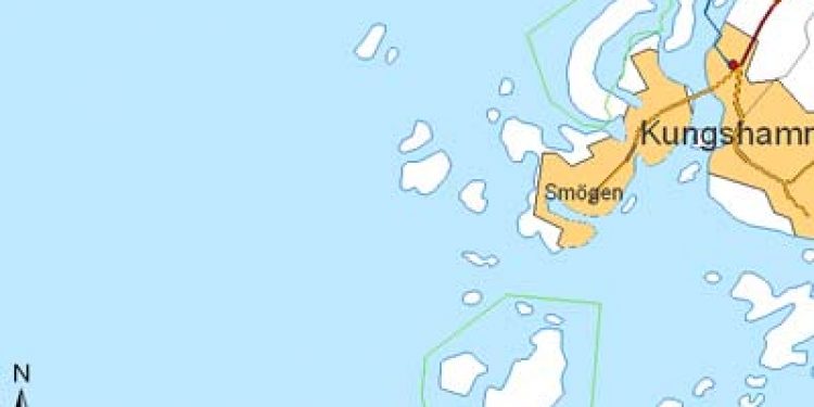 Svensk bølgekraftanlæg etableres nu nordvest for den svenske vestkyst.  Kort: Seabased