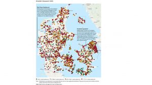 Kloakoverløb i Danmark illustration. Mst