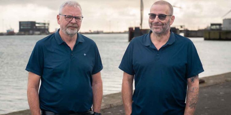 Peter Ydesen og Dennis Lauritsen 35 år på Hirtshals Havn