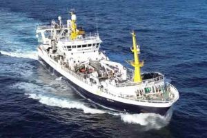 Den grønlandske trawler Polar Princess landede i ugen en last på 200 tons frossen torsk. foto:ST Fiskur.fo
