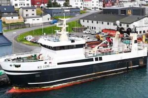 **Polarhav** og **Stjørnan** tegnede sig for ugens største landing i byen med i alt 170 tons (340.000 pund), hvoraf størstedelen var sej. Parret melder om et godt fiskeri. foto: Kiran J