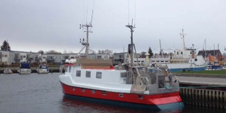 Hvide Sande kutter forlænges 3 meter.  Nymalet og klar til hjemturen mod Hvide Sande Foto: RI 146 Polaris Hvide Sande - BredgaardBoats