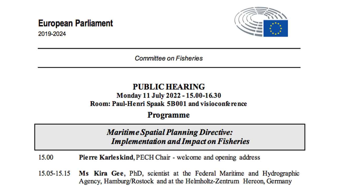 Read more about the article EU´s fiskeriudvalg afholder offentlig høring omkring havområderne