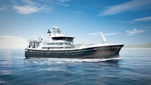 Skotsk rederi ordre norsk designet og norsk bygget pelagisk trawler foto: Westcon yard