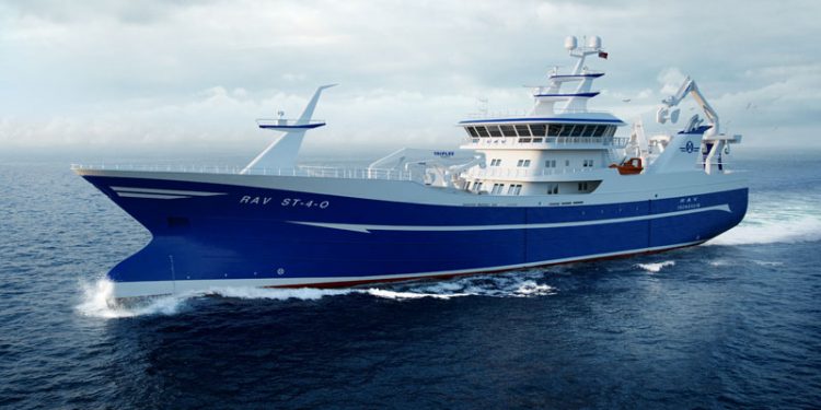 Værft i Skagen skal levere 13 pelagiske fartøjer inden 2019.  foto:  Nybygning til Peter Hepsø Rederi - RAV ST-4-0