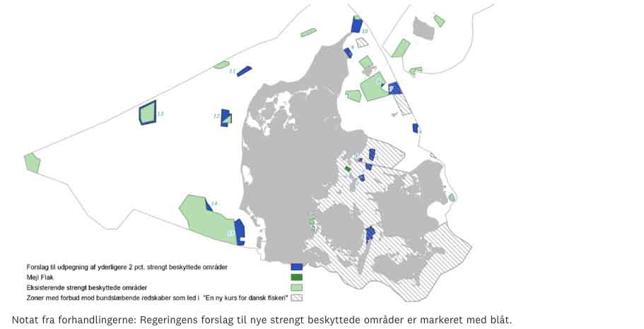 Sammen med det allerede vedtagne område ved Mejl Flak vil vil forslaget bringe Danmark op på 8 procent strengt beskyttet havnatur, i forhold til de oprindelige 6 procent – en stigning på to procentpoint.