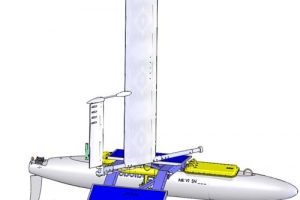 Støt den flydende Robot katamaran der vil undersøge verdenshavene:  foto:Planetary Systems Corp. Og Tiger Innovations