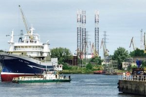 Rederiet Astrid Fiskeri´s nye »Rockall« er søsat i Polen  Foto:  S 364 »Rockall« - Nauta Shipyard