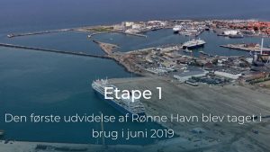 Rønne Havn har gennemført to udvidelser af havnen og er gået igang med etape 3 og 4, som skal være klar i 2025. De næste havneudvidelser styrker alle havnens forretningsområder og understøtter funktionsopdelingen af havnens aktiviteter. foto: Rønne Havn