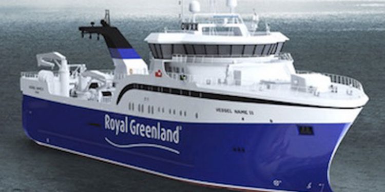 Royal Greenland bestiller to nye avancerede frysetrawlere  Foto: to nye frysetrawlere ti Royal Greenland - Skiptekniske design
