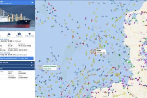 Det er det russiske fragtskib »Ruby«, under Maltesisk flag, der i de seneste dage har skabt stor opmærksomhed, men som nu endeligt har sat kursen ud af dansk farvand. snapshot vesselfinder