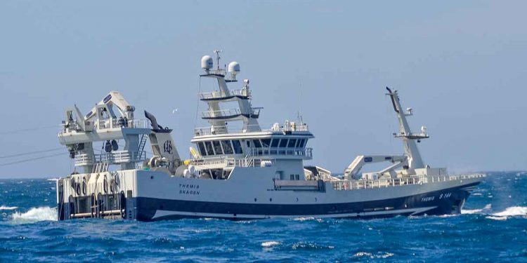 Themis Fiskeri AS i Skagen står over for en spændende ny æra i deres fiskeri. Med salget af deres nuværende »Themis« S 144, er Jagten nu gået ind på at finde afløseren, så rederiet hurtigt kan fortsætte det bæredygtigt pelagiske fiskeri i Nordsøen og i Østersøen. foto: RCS