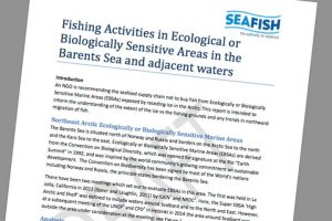 Seafish Barentshavet rapport afviser Greenpeace opfordringer .  foto:  Seafish rapport