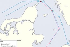 Nye skibsruter omkring Skagerrak og Kattegat  Ill.: Se forslaget til nye sejlruter omkring Skagerrak og Kattegat - Søfartsstyrelsen