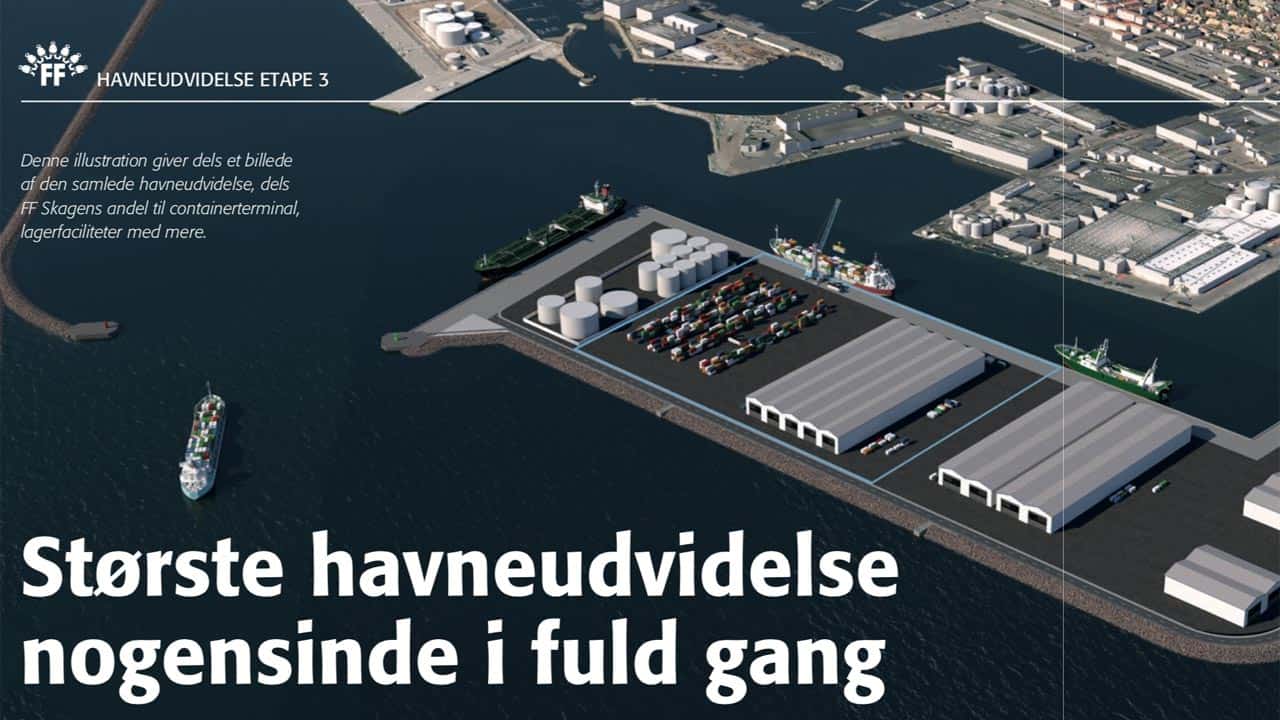 Read more about the article Største havneudvidelse nogensinde for Skagen er i fuld gang