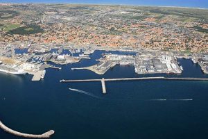 Stevedore-samarbejde i Skagen skal skabe yderligere vækst.  luftfoto: Skagen havn