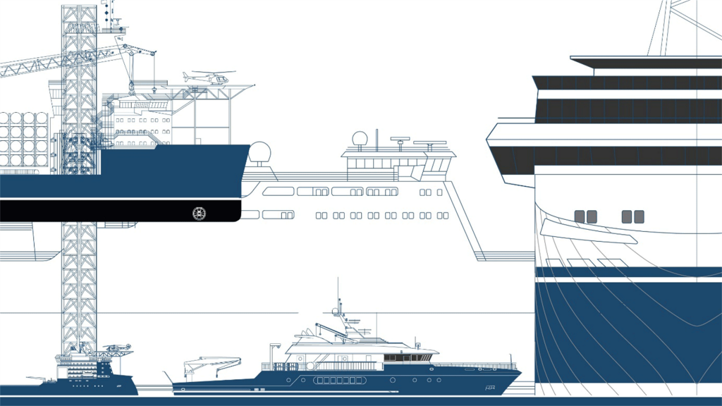 Målet med værftsudbuddet er at indgå en kontrakt med en ekstern leverandør til at bygge det nye skib. Knud E. Hansen har skabt konceptet for »Dana V«, og OSK Design er blevet hyret som rådgiver i den kommende udbudsproces.  foto: Knud E. Hansen