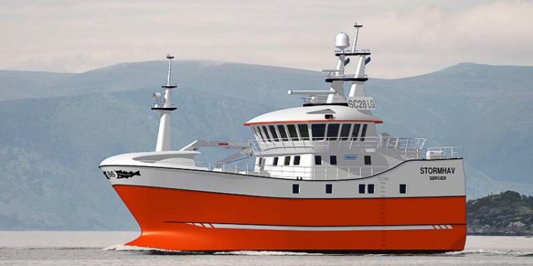 Norske Stadyard bygger den nye garn- og autolinebåd »Stormhav«.  Foto: »Stormhav«  -  BB