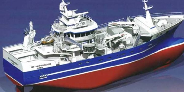 Nyt norsk ”fire i et” fartøj fra Lettiske værft.  Foto: Snurperen Sulebas til rederiet Lending - Seacon AS