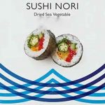 Sushi med Nori-tang- arkivfoto wikip