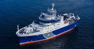 Et af togtets helt centrale omdrejningspunkter er analysen af havbundens sedimenter. foto: Patrik Eld
