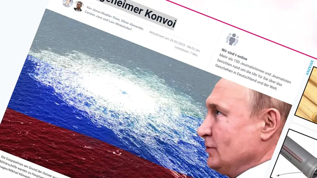 Read more about the article Nye beviser peger nu på Rusland som mulig skyldig bag Nord Stream-eksplosionerne