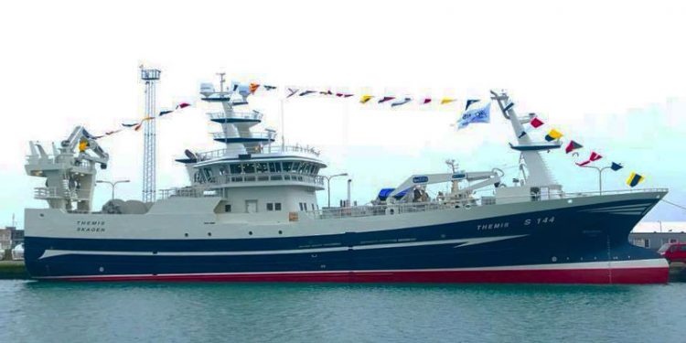 Karstensens skibsværft leverer pelagisk fartøj  Foto: Themis ved Karstensens Skibsværft A/S i Skagen - RCS