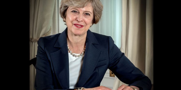 Britisk Valg: Udsigt til et overraskende tæt valg    Foto: den britiske premierminister Theresa May (konservative)