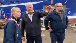 Et centralt budskab fra værftet og fiskeriet var, at Vestkystens erhverv fortsat spiller en vigtig rolle i dansk fødevareproduktion.  foto: fiskerForum.dk 