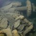 arkivfoto af uskadelige miner fra krigens tid - rustne og uden fare for sine omgivelser - foto: Maritimeearchaeologytrust