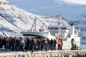 Færøerne: Lørdag ankom Vestmanna’s nyeste fartøj til havnen. foto: Kiran J