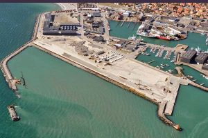 Nye og gamle kunder etablerer sig på nyt havneareal.  Foto: Skagen Havns nye erhvervsareal ved Vesthavnen - Skagen Havn