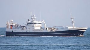 Trawleren Vestmenningur landede 2.200 tons blåhvilling foto: Kiran J