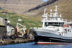 Færøerne: Fabrikken Tavuna i Leirvík modtager guldlaks foto Sverri Egholm