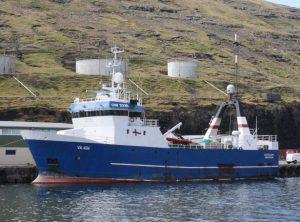 I Midvágur landede trawleren **Vesturleiki** i sidste uge en last på 120 tons hellefisk