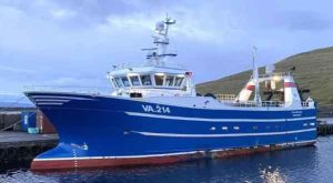 **I Miðvágur** landede fartøjet **Vesturvarði** i den forgangne uge omkring 45.000 pund fisk, hvor hovedparten bestod af hellefisk. foto: FS - Fiskur.fo