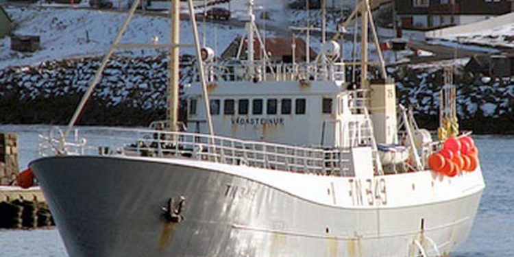 Váðasteinur lander rekordstor fangst af torsk til Toftir