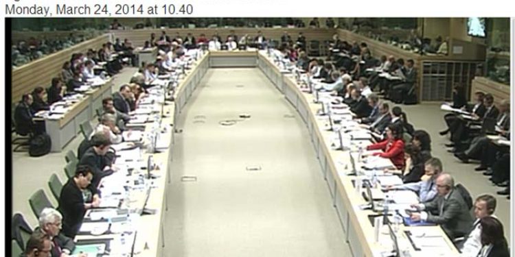 Tobis TAC'en på WebTV.  Foto: EU Rådets debat og beslutning. EU