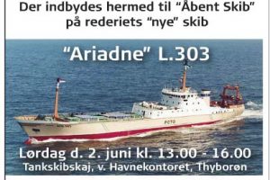 Åbent skib på Thyborøn Havn lørdag den 2. juni .  Indbydelse