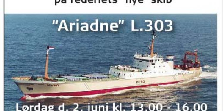 Åbent skib på Thyborøn Havn lørdag den 2. juni .  Indbydelse