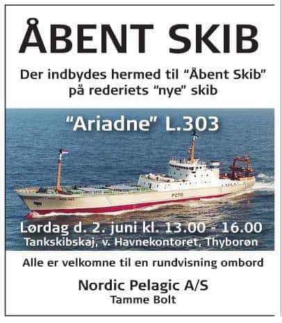 Read more about the article Åbent skib på Thyborøn Havn lørdag den 2. juni