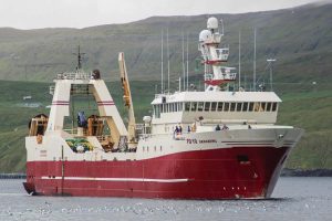 Nyt fra Færøerne uge 32 - foto: »Akraberg« efter endt fiskeri i den russiske del af Barentshavet - KiranJ
