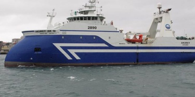 Islandsk trawler fangede hundrede tons torsk på kun 48 timer. foto: Brim hf