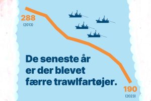 De seneste år er der blevet færre trawlfartøjer - dfpo danmarks statistik