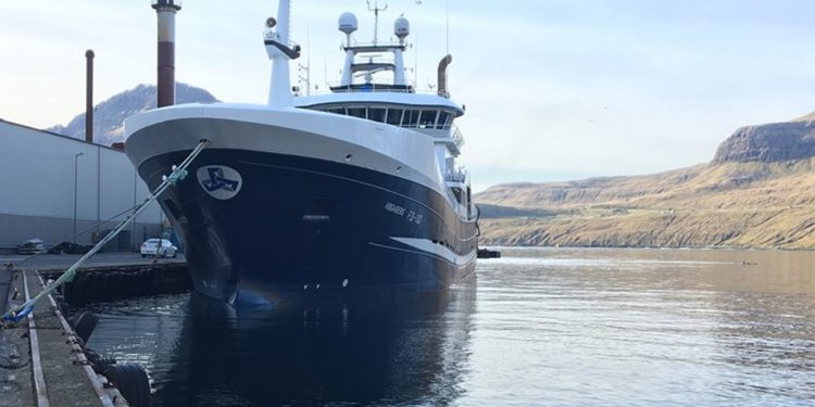 Færøerne: Industrifiskeriet efter blåhvilling går forrygende foto: Vestmenningur - havsbrún