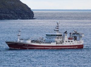Trawleren Borgarin landede hele 2.300 tons blåhvilling foto: Fiskur.fo