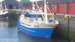 I Klaksvík landede den mindre trawler Búgvin 5.5 tons fisk, hvoraf det meste var havtaske. foto: Bugvin - Kiran J